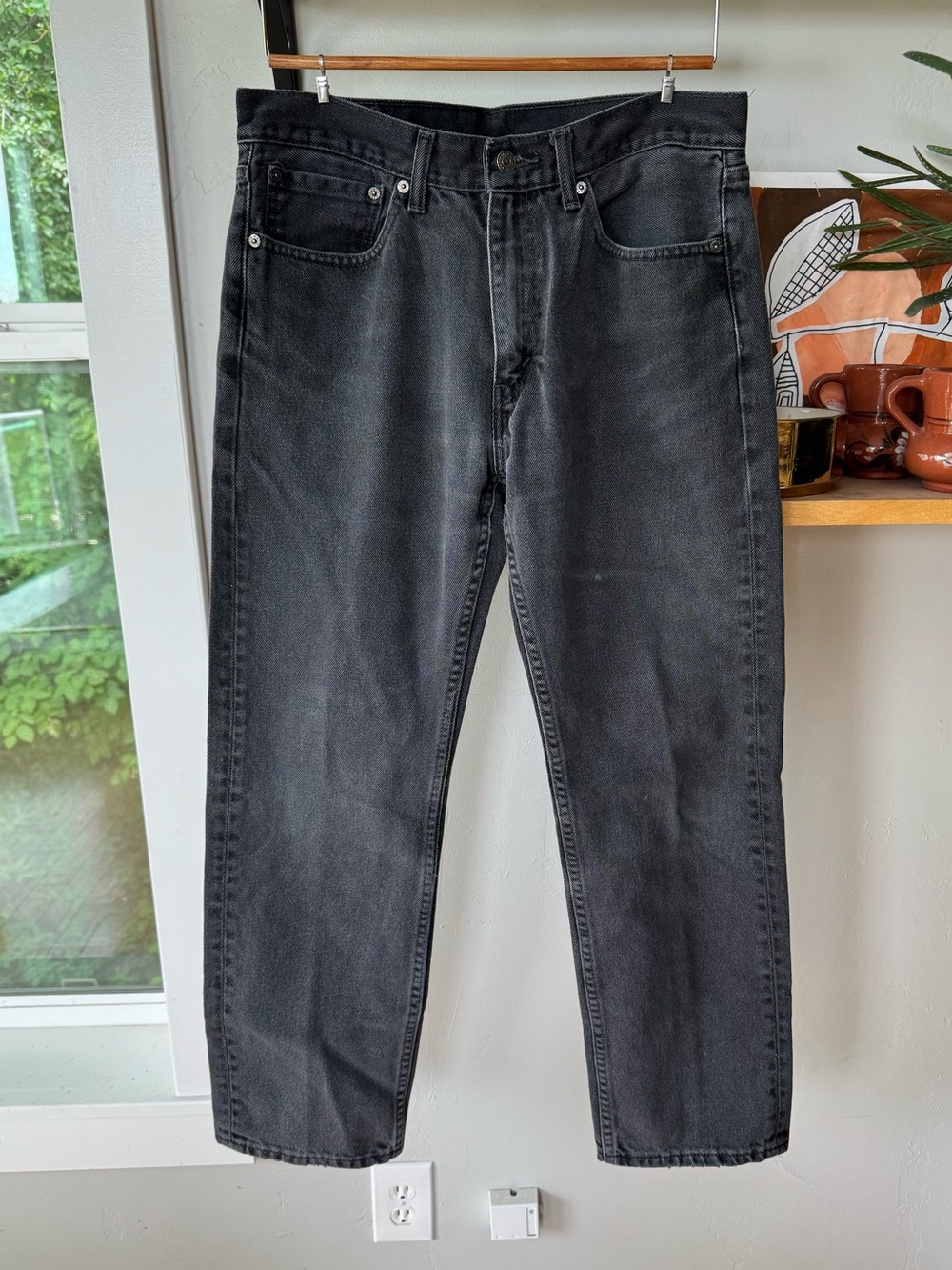 Vintage Levi’s 505 Black Wash Size 34 x 32